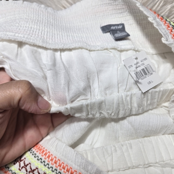 Aerie Tiered Strapless Top Boho Style NWT Sz Large - Picture 4 of 9